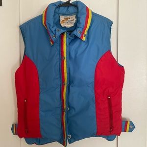 Vintage 70s Down Ski Daddle Vest